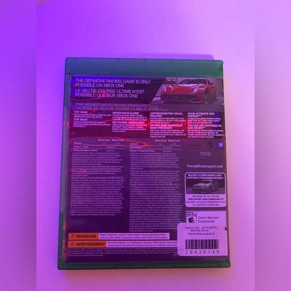 Forza 5 MotorSport Xbox One Game - Picture 2 of 4